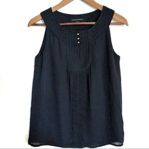 Banana Republic Navy Sleeveless Blouse